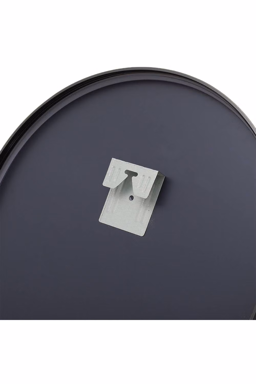 Garden Sanctuary Modern Oval Metal Wall Mirror in Black – 2