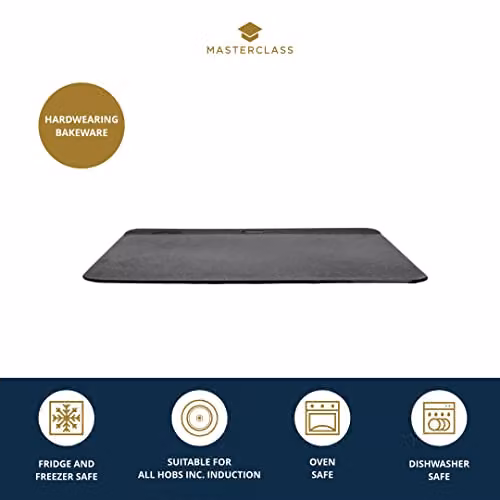 MasterClass Black Enamel Steel Rectangular Baking Sheet W: 35 cm, D: 28 cm – 3