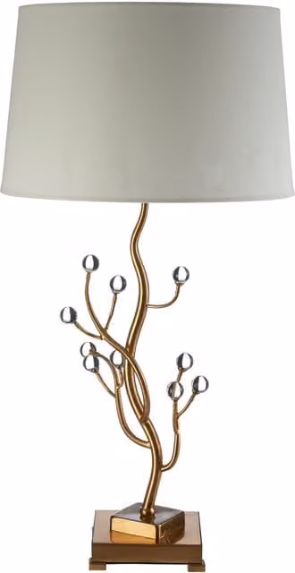 Orsina Zeva Table Lamp in Gold and White