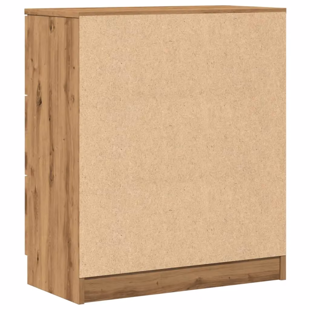 Berkfield Home Artisan Oak Sideboard in Brown, W/D/H: 60 x 30 x 70 cm – 4