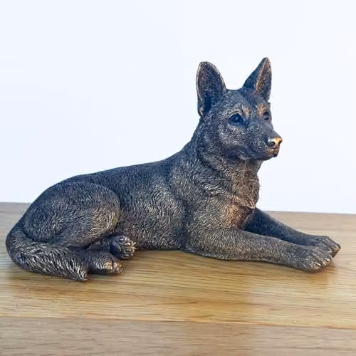 Leonardo Reflections Animal Crackers German Shepherd Dog Tabletop Figurine in Bronze – 2