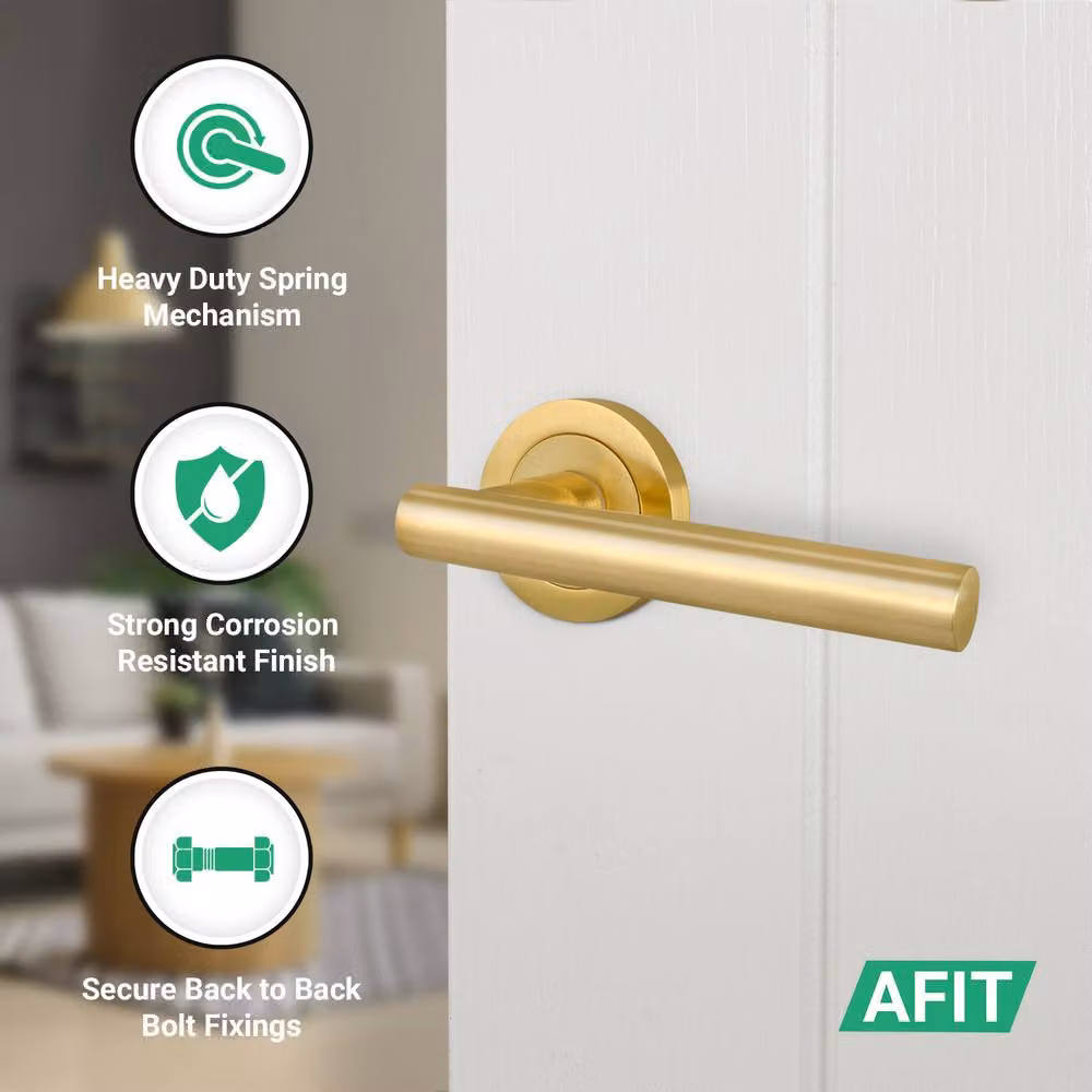 AFIT Brass Rosette Set in Gold, 100mm – 2