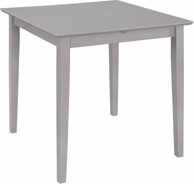 Berkfield Home Practical Extendable Square Dining Table in Grey, W/D/H: 80-120 x 80 x 74 cm
