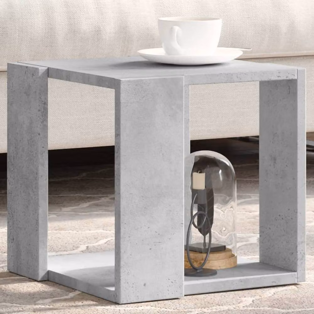 Berkfield Home Decorative Coffee Table in Concrete Grey, W/D/H: 32 x 32 x 30 cm – 2