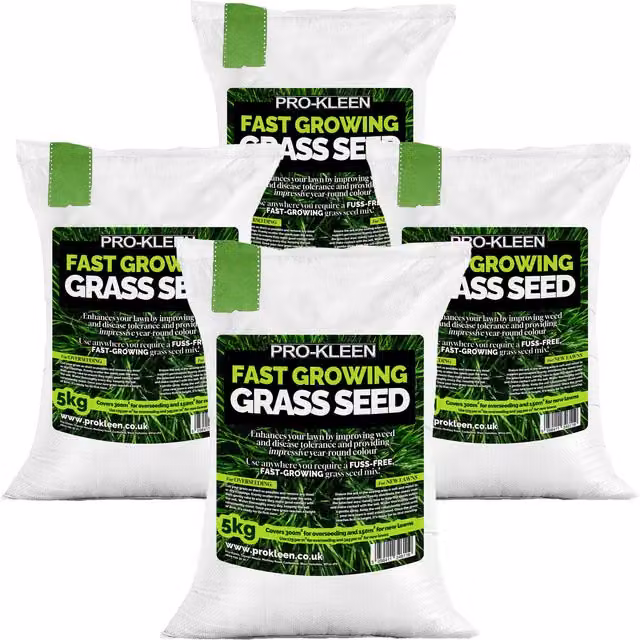 ProKleen Fast Growing Grass Seed, 4 x 5kg (Covers up to 1200m2) – 1