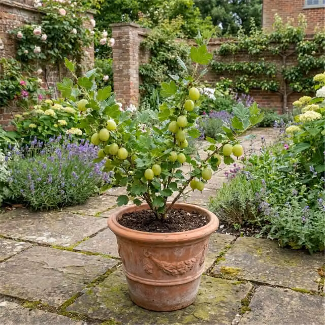 Plants by Post Invicta Gooseberry High Yielding Green Fruit Plant