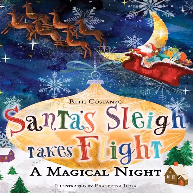 Beth Costanzo Santa's Sleigh Takes Flight A Magical Night Hardcover Book by Majestic Learning Publishing, Multicolour