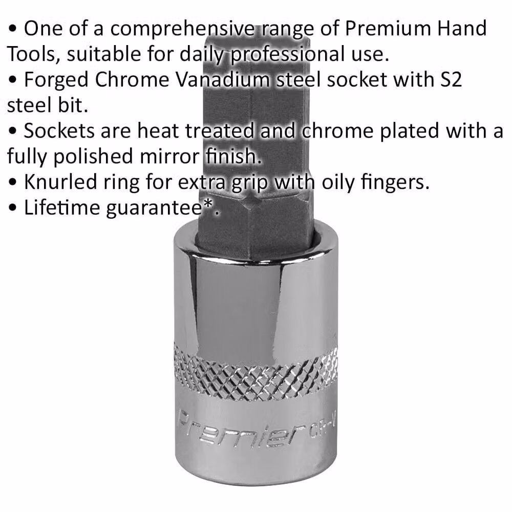 Loops 11mm Forged Hex Socket Bit 3/8 inch Square Drive Stainless Steel Silver – 2