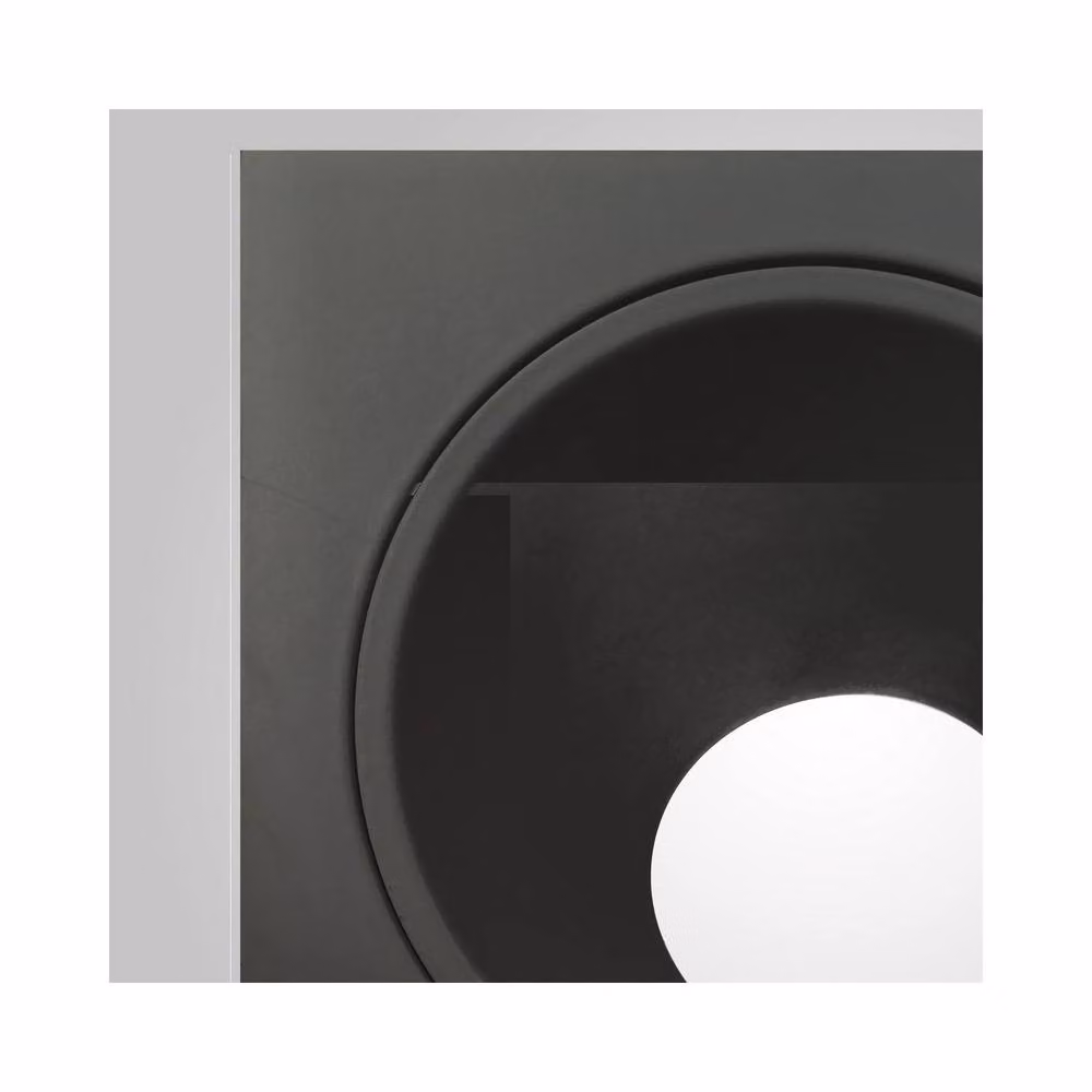 Netlighting Brandon Square Recessed Downlight, Matt Black, 1 x GU10 (Max 12W) – 3