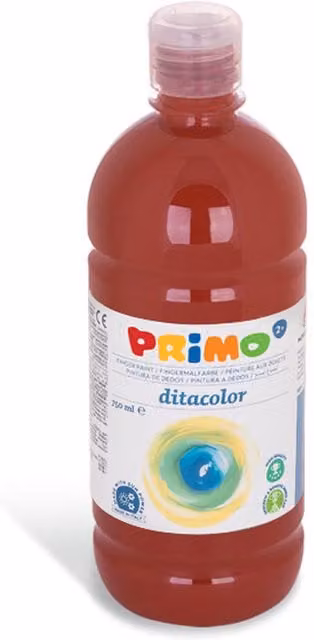 Primo Finger Paint Burnt Siena Brown 750ml