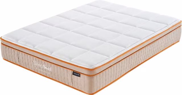 SleepSoul Coolology 3000 Hybrid Super King Mattress, White, W/D/H: 180 x 200 x 35 cm