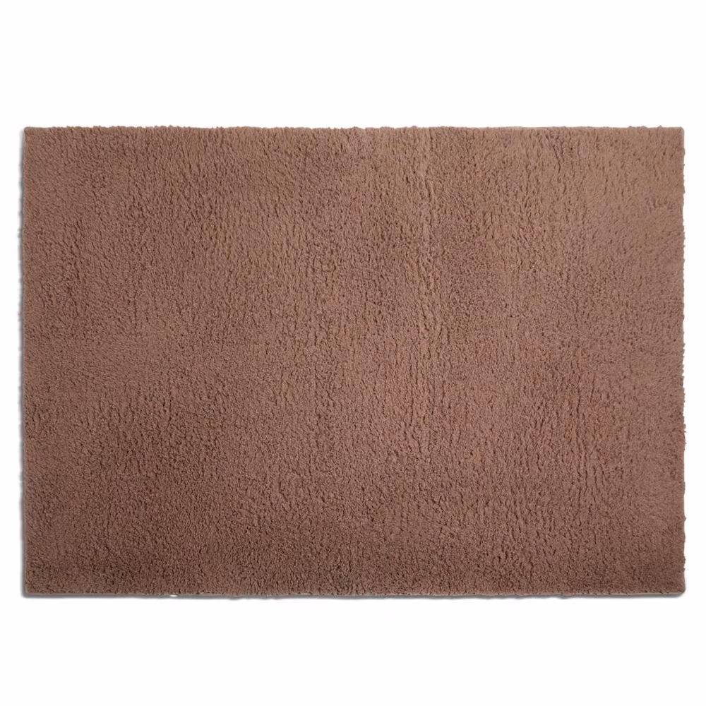 OHS Fluffy Teddy Rug, Non-Slip Soft Faux Fur Area Mat in Brown, W: 230 cm, D: 160 cm – 2