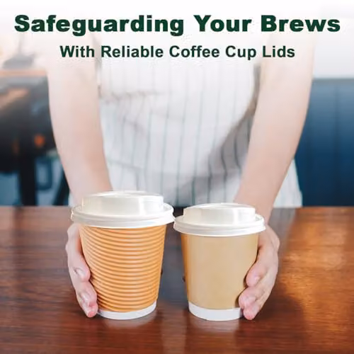 ECONX White Disposable Sip-Through Coffee Cup Lids, 90mm, 1000 Pieces – 3