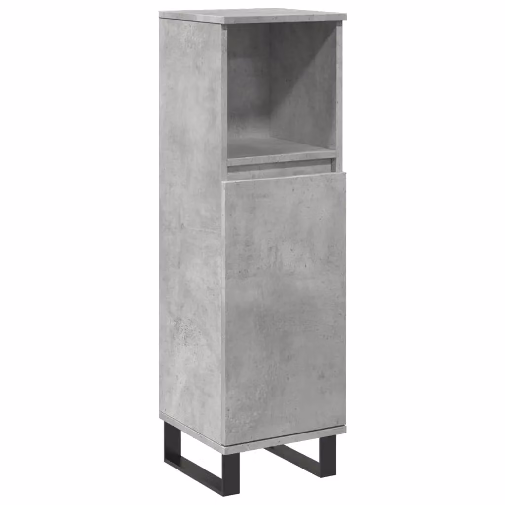 Berkfield Home Industrial Bathroom Cabinet in Grey, W/D/H: 30 x 30 x 100 cm – 2