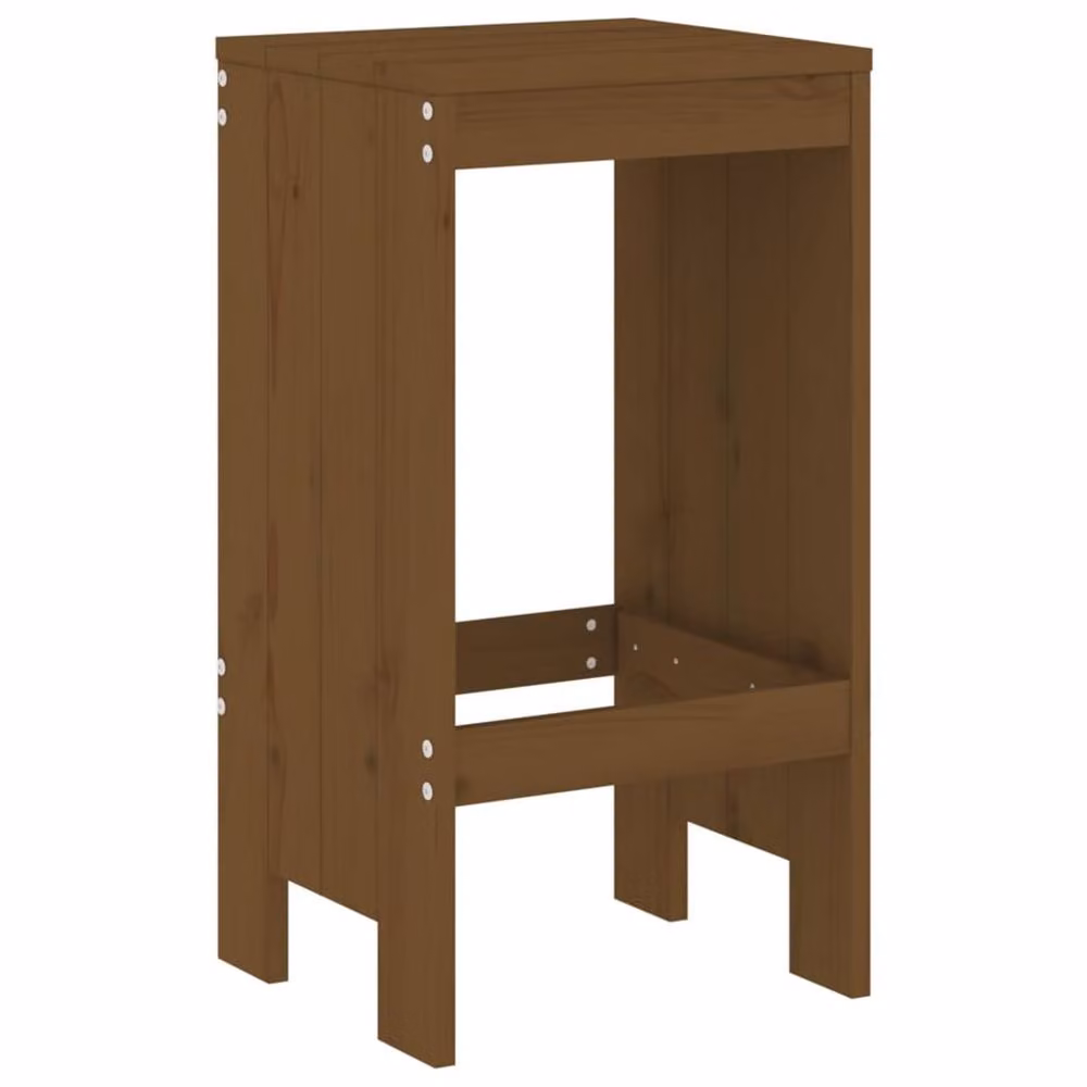 Berkfield Home Beautiful 9 Piece Garden Bar Set in Honey Brown Solid Pine Wood – 2