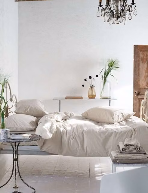 Designers Guild Loweswater Pure Cotton Percale Duvet Cover Set, Beige, W: 180 cm, H: 200 cm