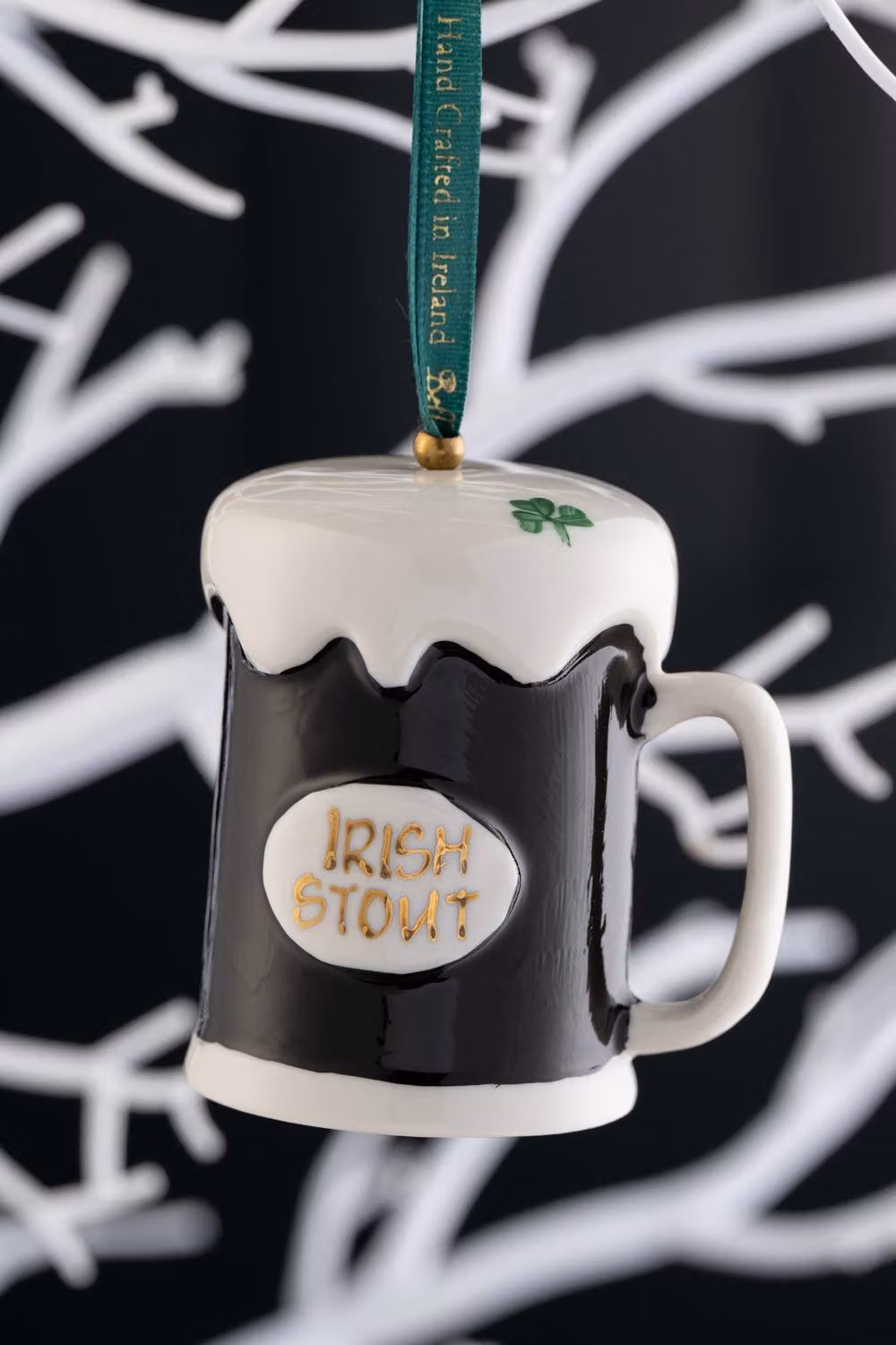 Belleek Classic Stout Tankard Porcelain Ornament in Black – 2