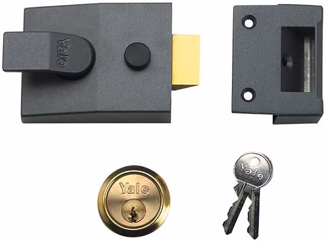 Yale 89 Series Deadlocking Nightlatch in Grey – 1