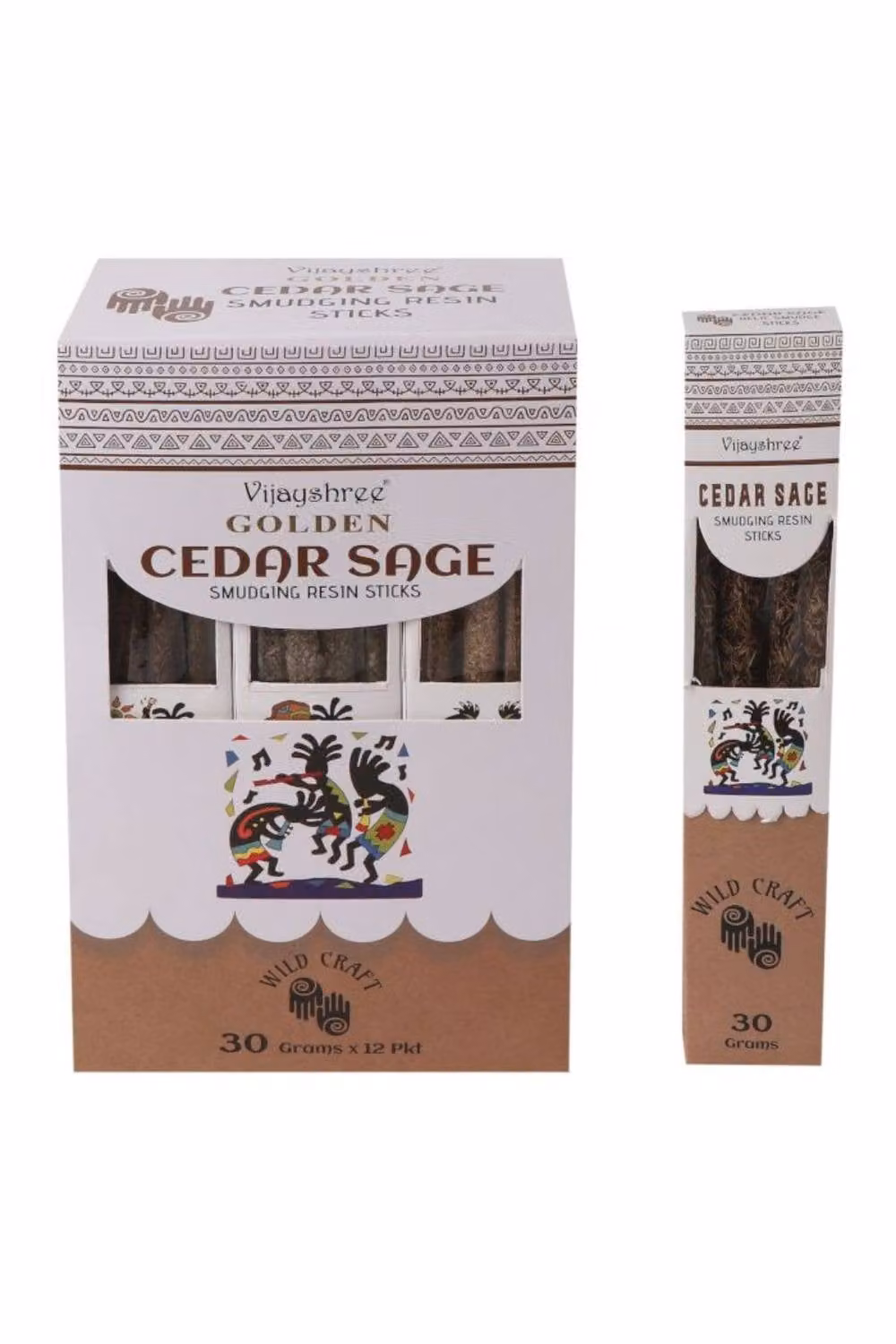 KDMD Golden Cedar and Sage Smudging Resin Sticks, 30g, Gold – 3