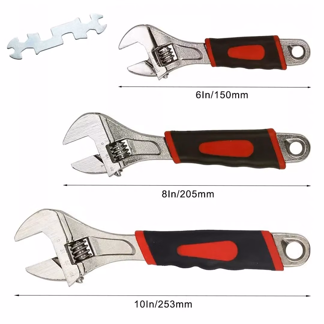 SPETLEK 3-Piece Adjustable Wrench Spanner Set in Multicolour Steel – 2
