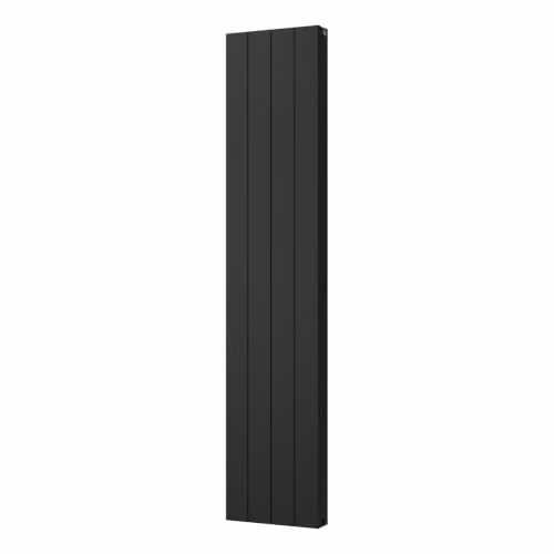 UK Radiators Thetford Black Vertical Designer Radiator, Smooth Finish, W: 37.2 cm, H: 180 cm – 2