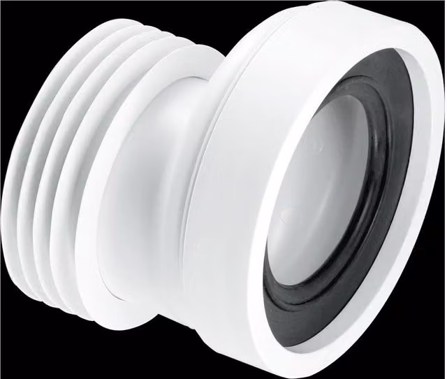 McAlpine White Plastic Offset Rigid WC Connector Pipe – 1