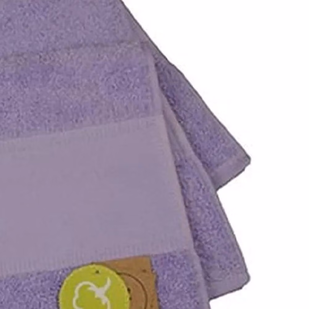 ARTG Personalised Embroidered Cotton Guest Towel in Purple – 2
