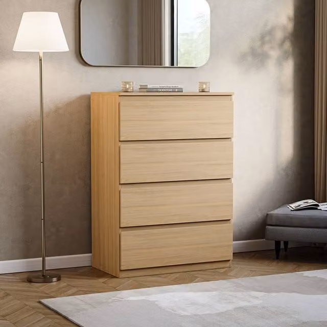 HD Designs Denver 4 Drawer Chest of Drawers in Brown – 1