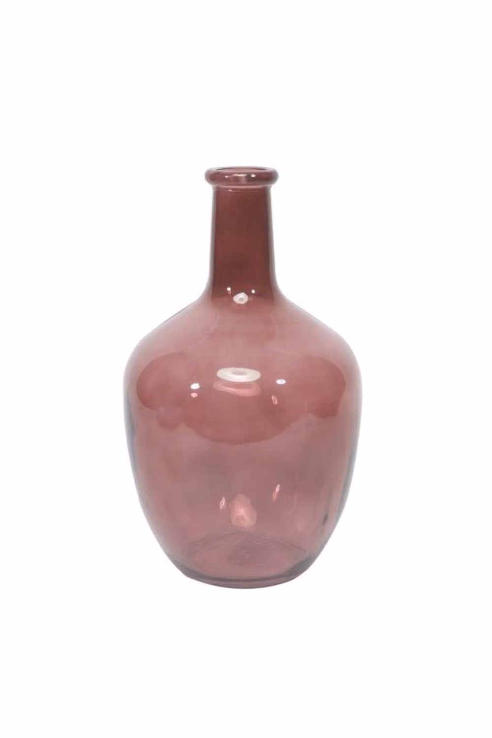 KDMD Toledo Pink Glass Tabletop Bottle, W: 30 cm, D: 18 cm – 2