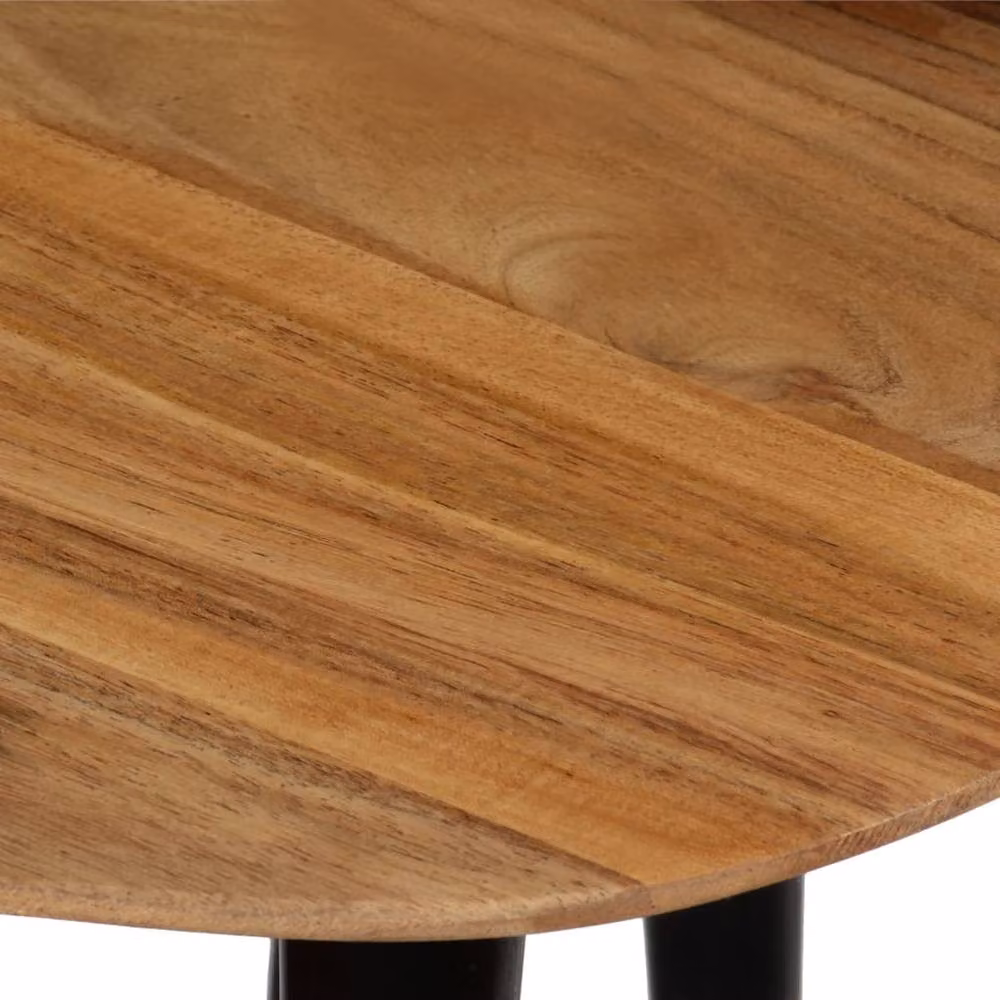 Berkfield Home Beautiful 3 Piece Nesting Coffee Table Set in Brown Solid Acacia Wood – 3