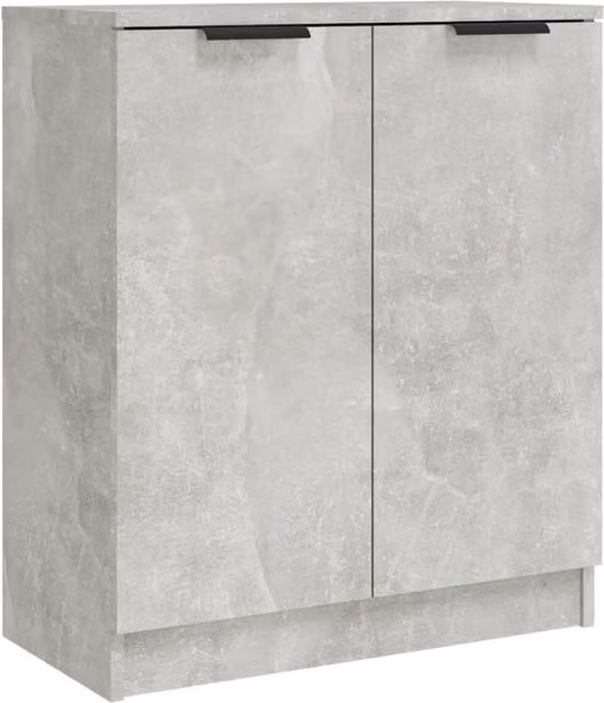 Berkfield Home Sideboard in Concrete Grey, W/D/H: 60 x 30 x 70 cm