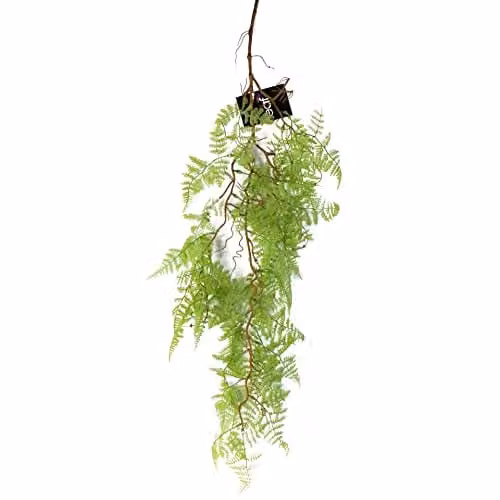 Leaf Design Artificial Hanging Maidenhair Fern Plant in Light Green, 100 cm – 1