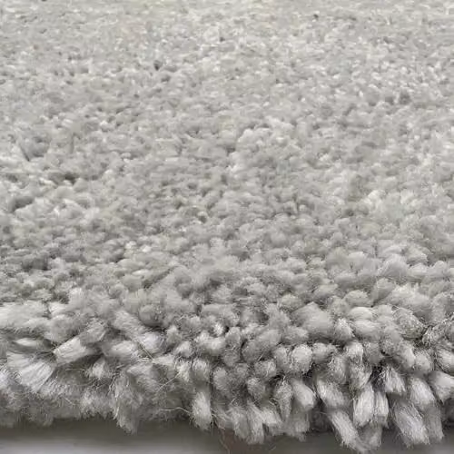 My Lux Silver Hand-Tufted Polypropylene Shaggy Rug, Stain-Resistant, Washable and Non-Slip, W: 67 cm, D: 150 cm – 2
