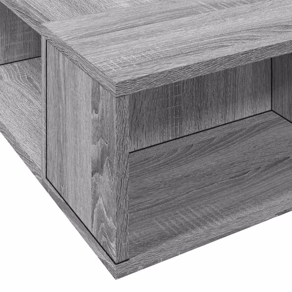 Berkfield Home Sonoma Bed Frame in Grey with Side Compartments, W/D/H: 90 x 200 cm – 3