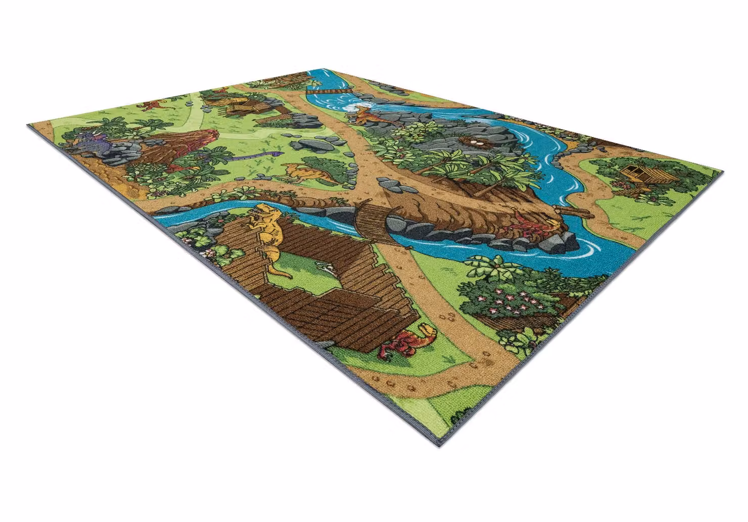 RugsX Rebel Roads Rectangular Rug in Grey and Multicolour, W: 95 cm, L: 133 cm – 2
