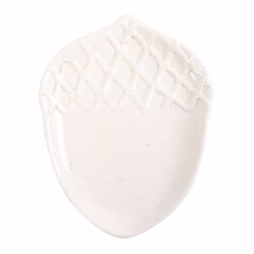 KDMD White Ceramic Autumn Acorn Dish