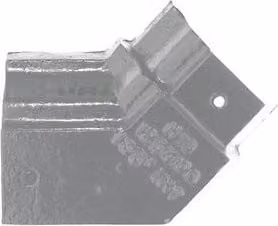 Hargreaves Premier Cast Iron H16 Ogee Gutter Internal Angle, 135 Degree, 150mm, Grey Primed