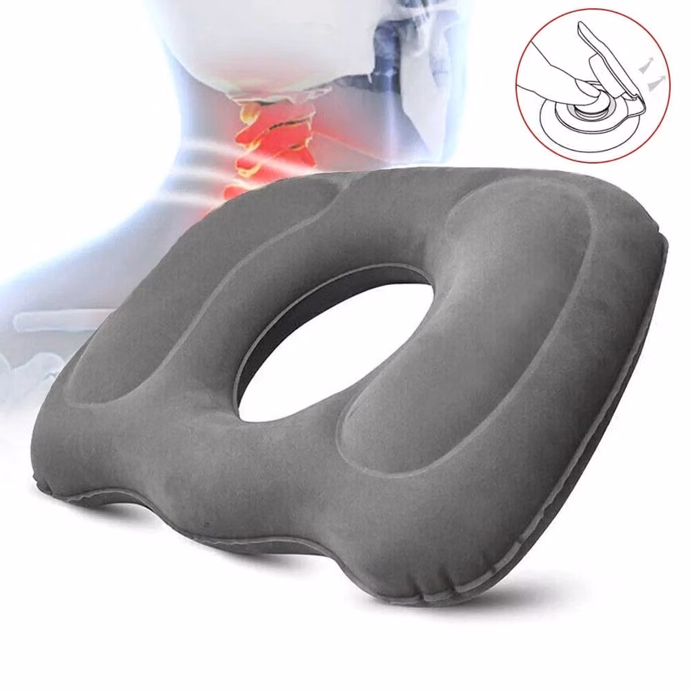 NESTLUNE Grey Inflatable Medical Donut Ring Support Cushion W/D: 100 x 190 cm – 2