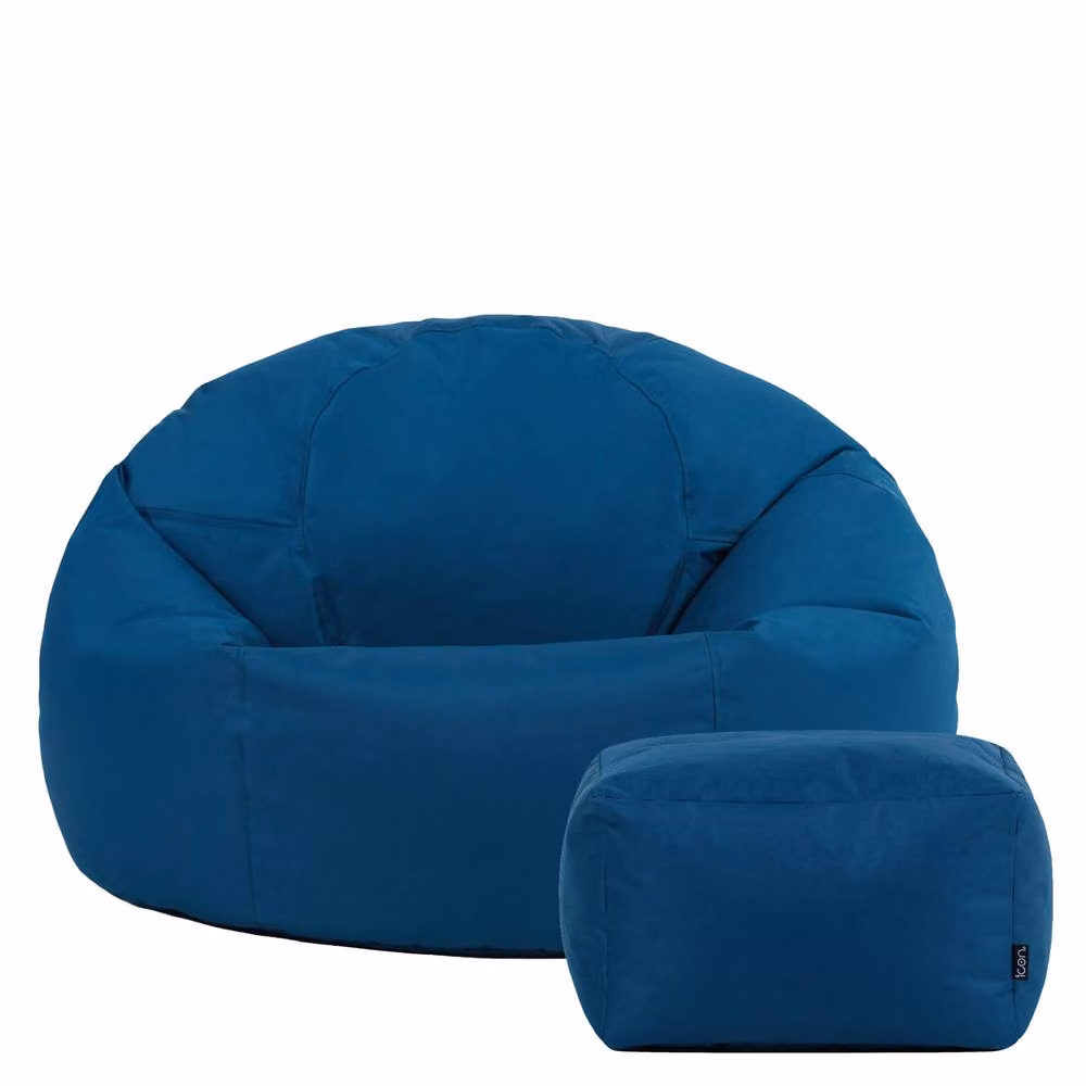 icon Classic Indoor Outdoor Bean Bag and Pouffe in Blue and Turquoise – 2