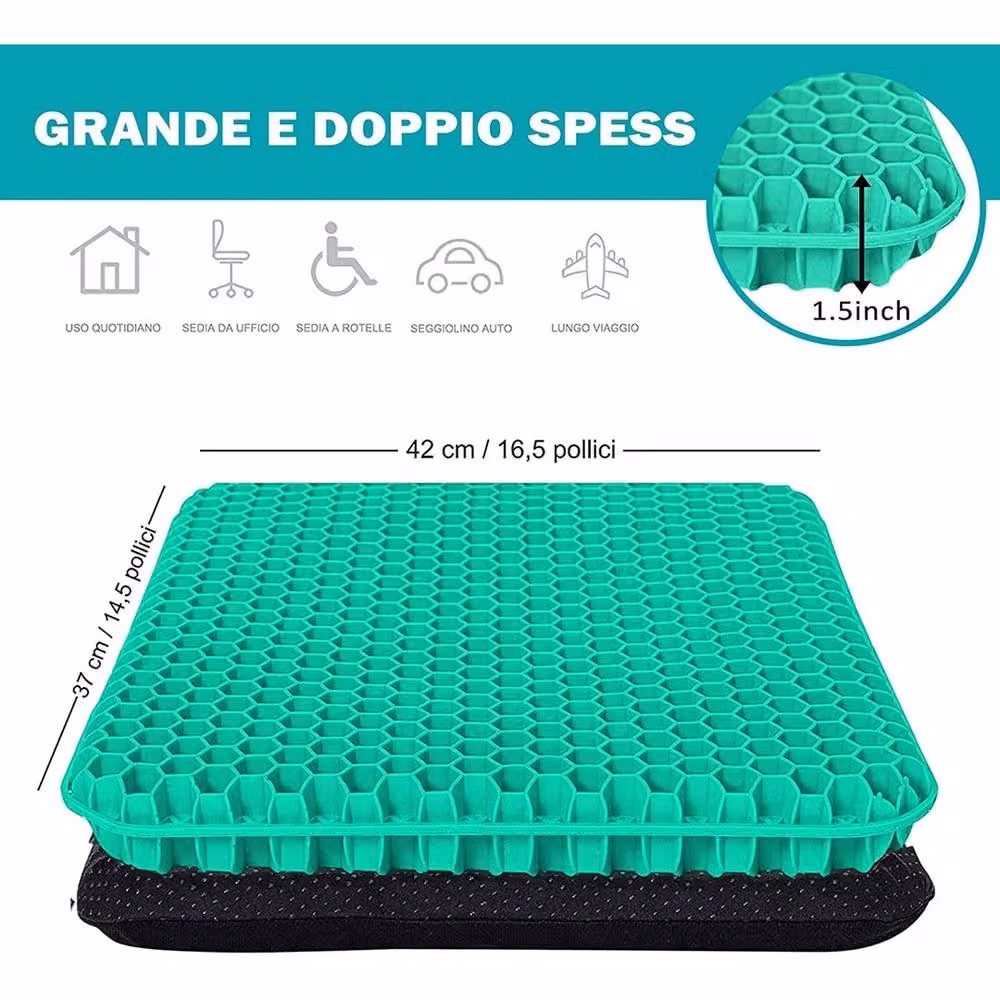 SPETLEK Green Breathable Gel Flexible Seat Cushion – 2