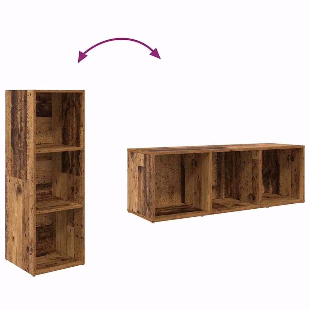 Berkfield Home Brown Minimalist TV Cabinet with Storage in Engineered Wood – 5