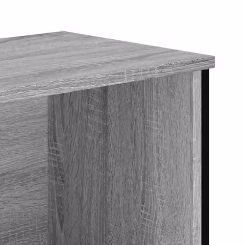 vidaXL Modern Grey Bookcase with Back Panel, W/D/H: 50 x 31 x 106 cm – 2