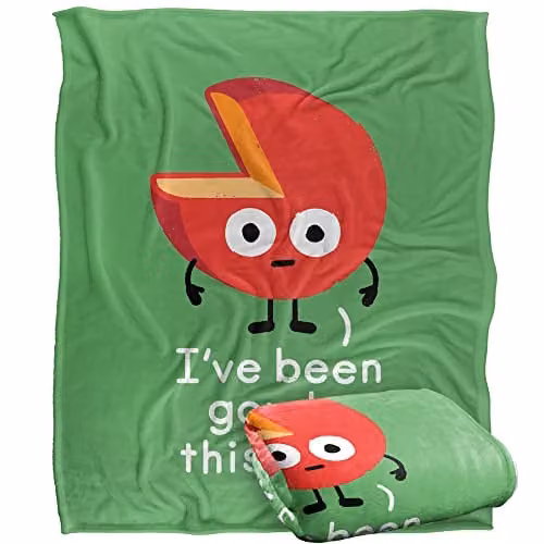 LOGOVISION David Olenick Infactive Silky Touch Super Soft Fleece Throw Blanket, White, W/D/H: 152 x 127 cm – 1