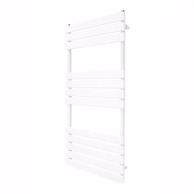 Monstershop White Steel Flat Panel Towel Radiator, Width: 60 cm