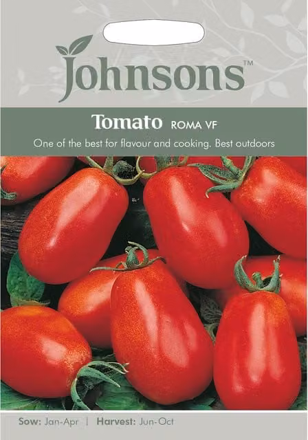 Johnsons Roma VF Red Tomato Vegetable Seeds