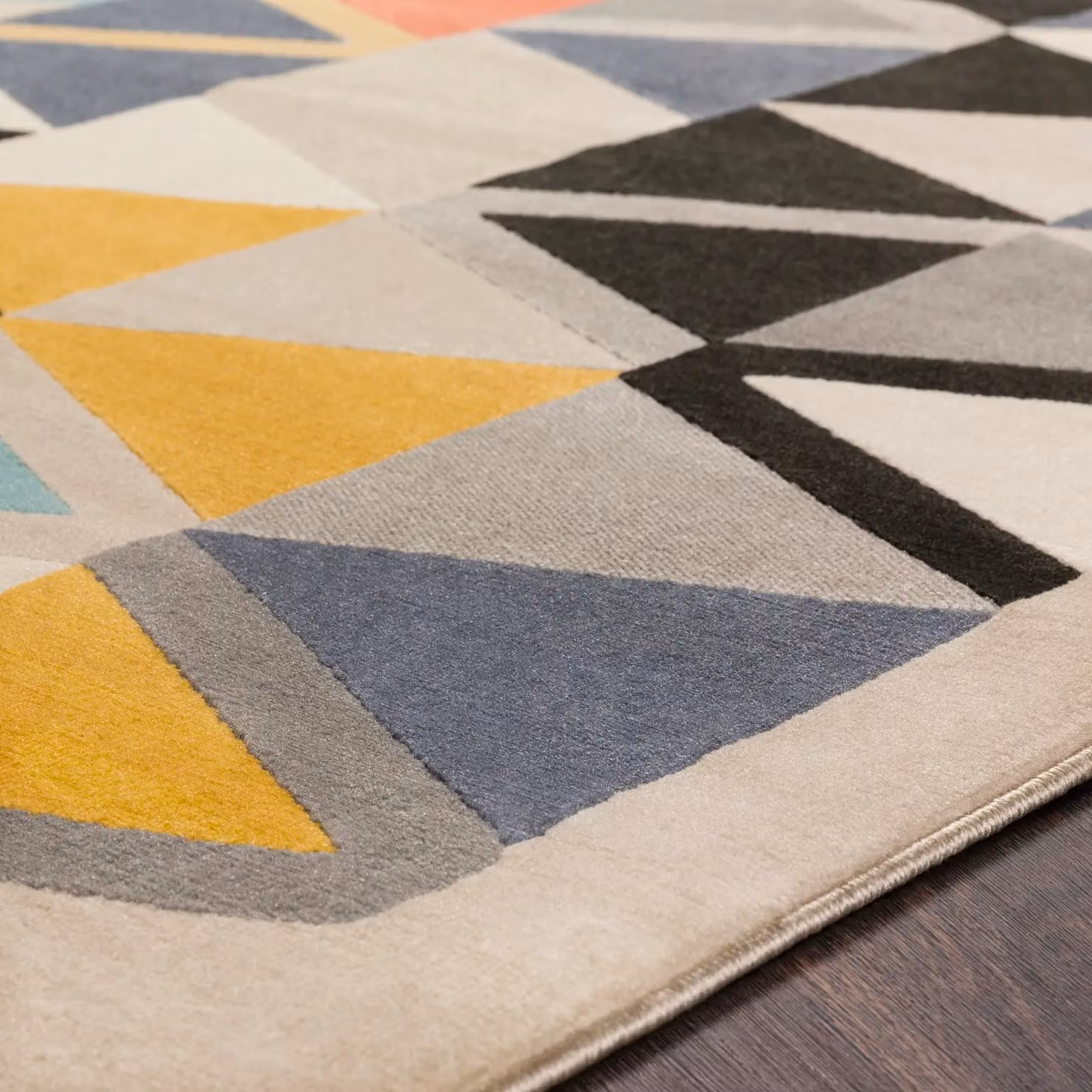 Livabliss City Geometric Modern Rectangular Rug in Taupe, W/D/H: 80 x 220 cm – 3
