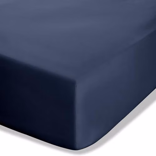 Catherine Lansfield Easy Iron Percale Combed Polycotton Extra Deep Fitted Sheet, Blue, W/D/H: 150 x 200 x 35 cm – 2