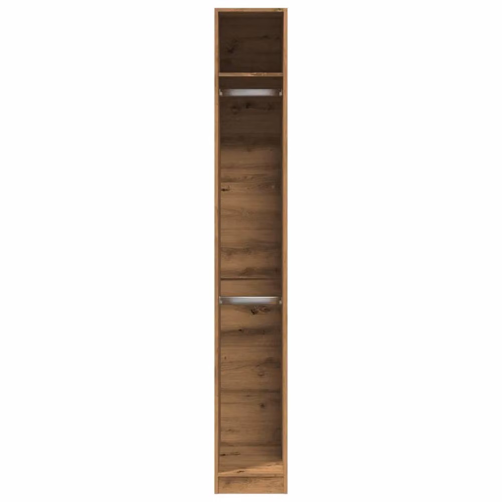 Berkfield Home Artisan Oak Wardrobe in Brown, W/D/H: 30 x 50 x 200 cm – 2