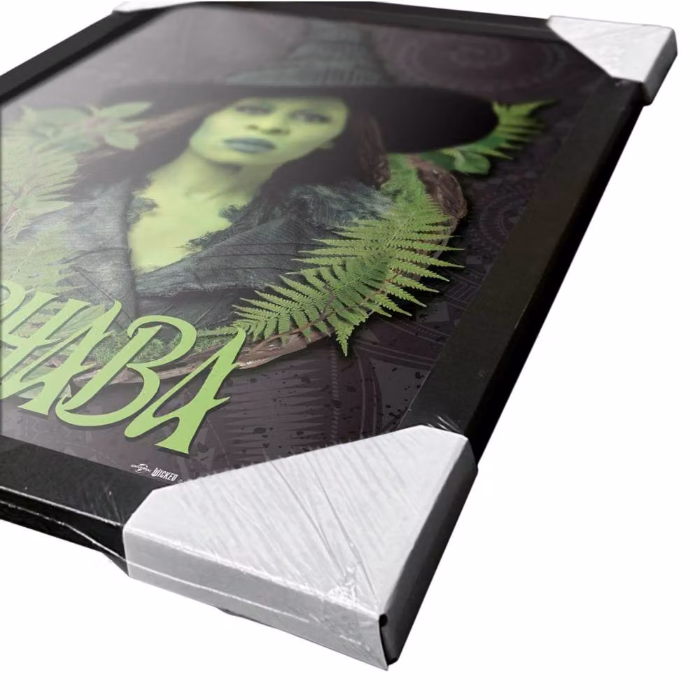Wicked Elphaba Leaves Framed Botanical Paper Poster in Black – 2