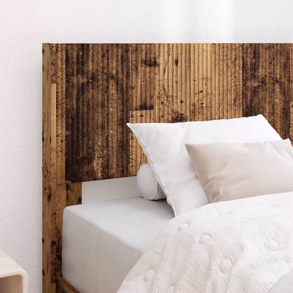 Berkfield Home Modern Bed Frame with Headboard and Side Compartment Storage, Brown, W/D/H: 100 x 200 cm – 3